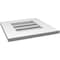 Ekena Millwork Vertical Surface Mount PVC Gable Vent: Functional, w/ 3-1/2"W x 1"P Standard Frame, 16"W x 16"H GVPVE16X1601SF - alternate 5